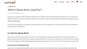 Carved - Epoxy Resin Solutions