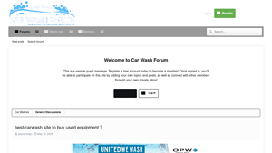 Car Wash Forum - Used Equipment Marketplace