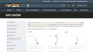 Caster Connection - Spring-Loaded Gate Casters