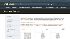 Caster Connection - Cast Iron Casters