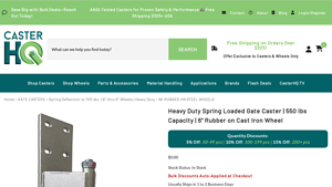 Caster HQ - Heavy Duty Spring Loaded Gate Caster
