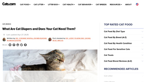 Cats.com - Cat Diapers