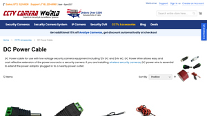 CCTV Camera World - DC Power Cables for Security Cameras