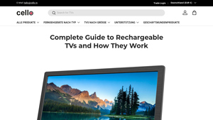Cello - Key Features of Rechargeable TV