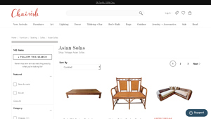 Chairish - Vintage Asian Sofas