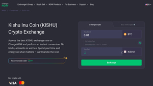 Screenshot of Kishu Inu Coin today Price in USD, Chart and Market Cap