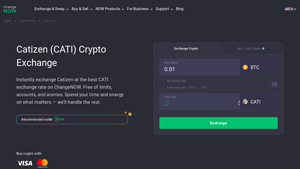 Screenshot of Exchange Catizen at the best price | Buy & Sell CATI Coin