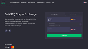 Screenshot of Exchange SEI at the best price | Buy & Sell Sei - ChangeNOW