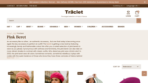 Traclet - Classic Pink Wool Beret