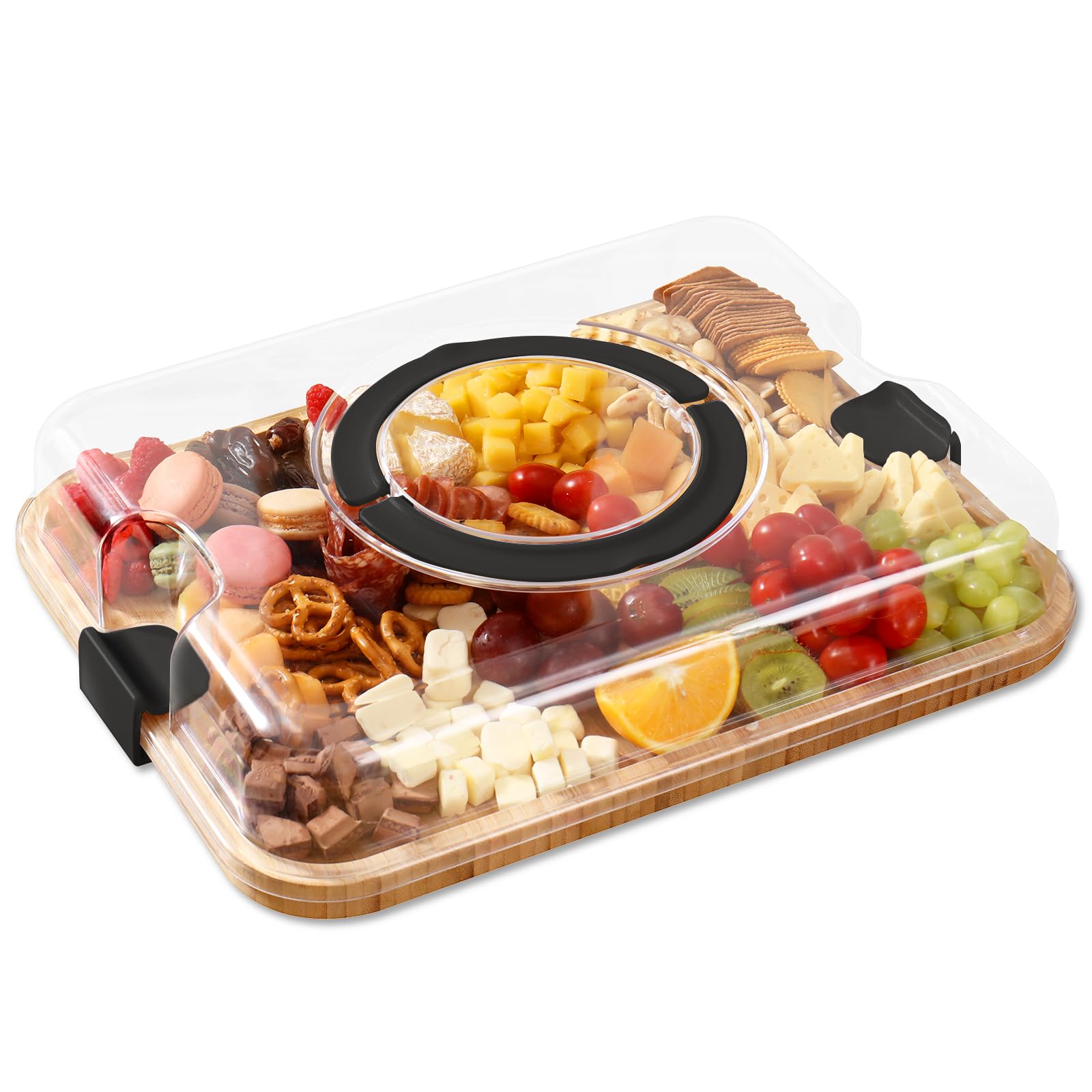 An application scenario or product detail of charcuterie board with lid - Image 2