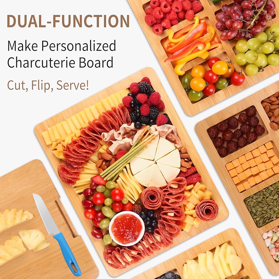 An application scenario or product detail of charcuterie board with lid - Image 7