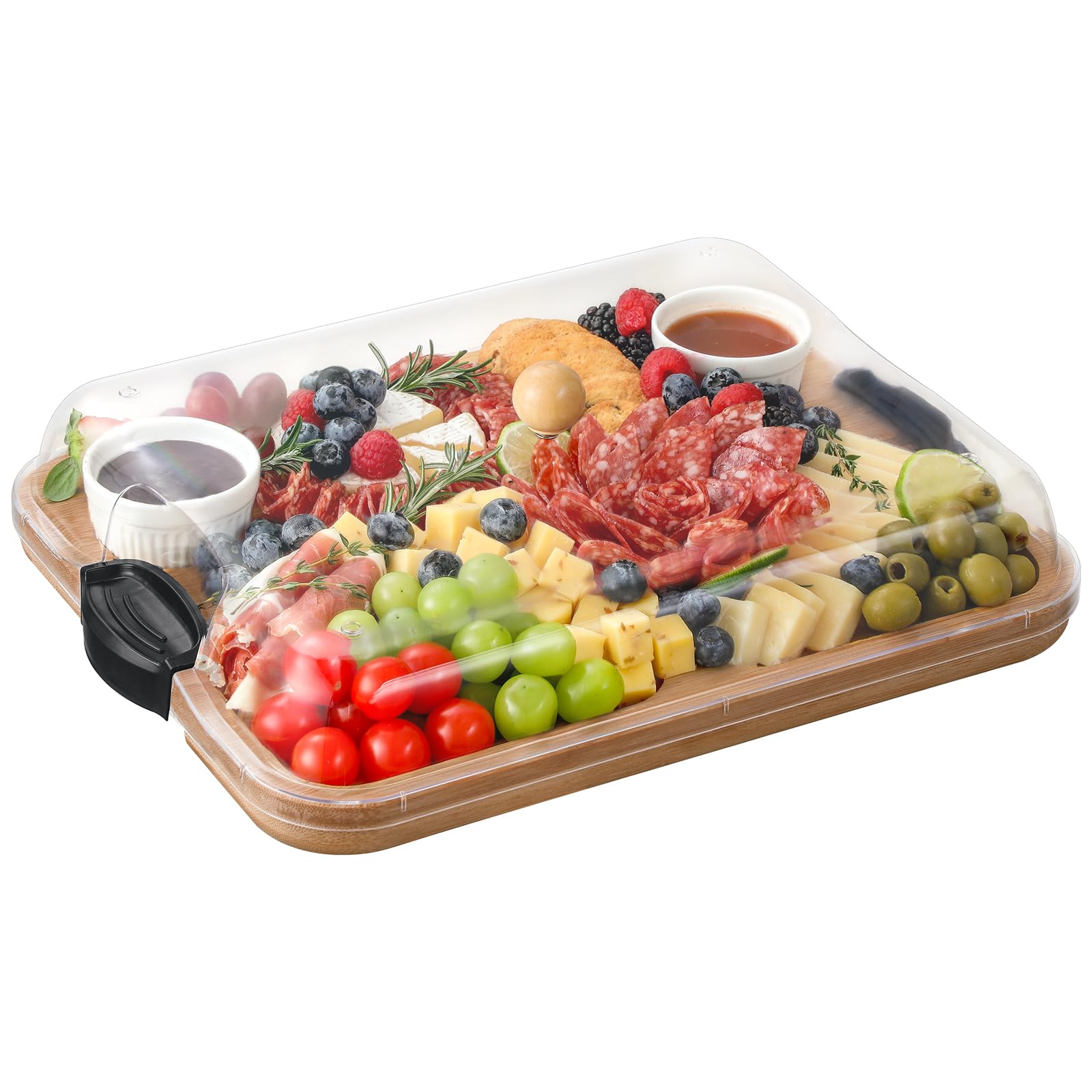 An application scenario or product detail of charcuterie board with lid - Image 10