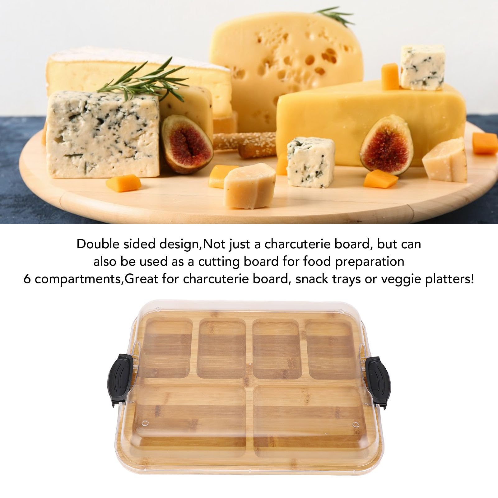An application scenario or product detail of charcuterie board with lid - Image 17