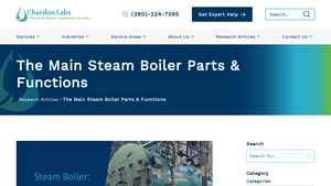 Chardon Labs - Main Steam Boiler Components