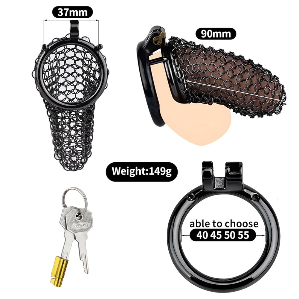 An application scenario or product detail of chastity pouch fishnet - Image 5
