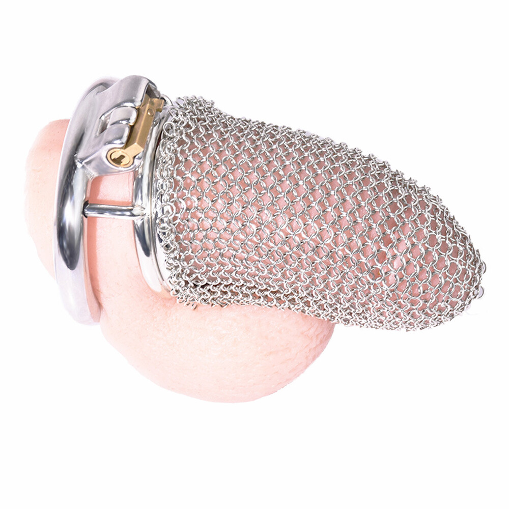 An application scenario or product detail of chastity pouch fishnet - Image 6