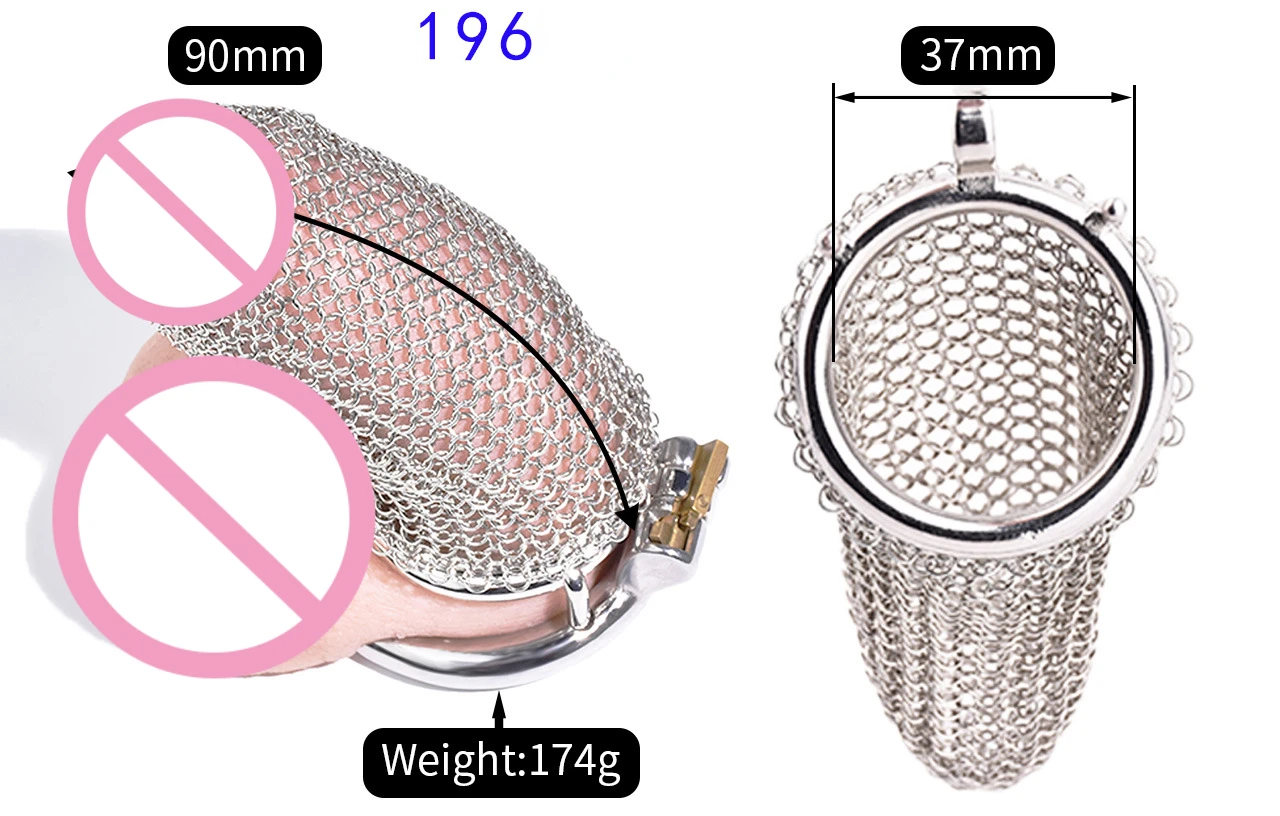 An application scenario or product detail of chastity pouch fishnet - Image 9