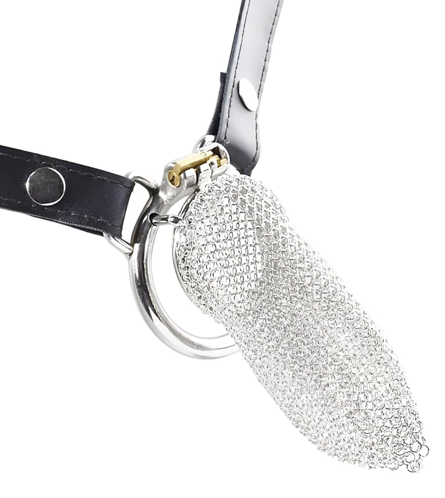 An application scenario or product detail of chastity pouch fishnet - Image 14