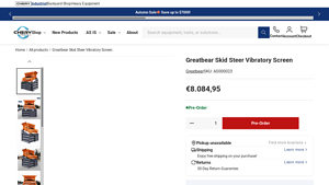 Chery Industrial - Greatbear Skid Steer Vibratory Screen