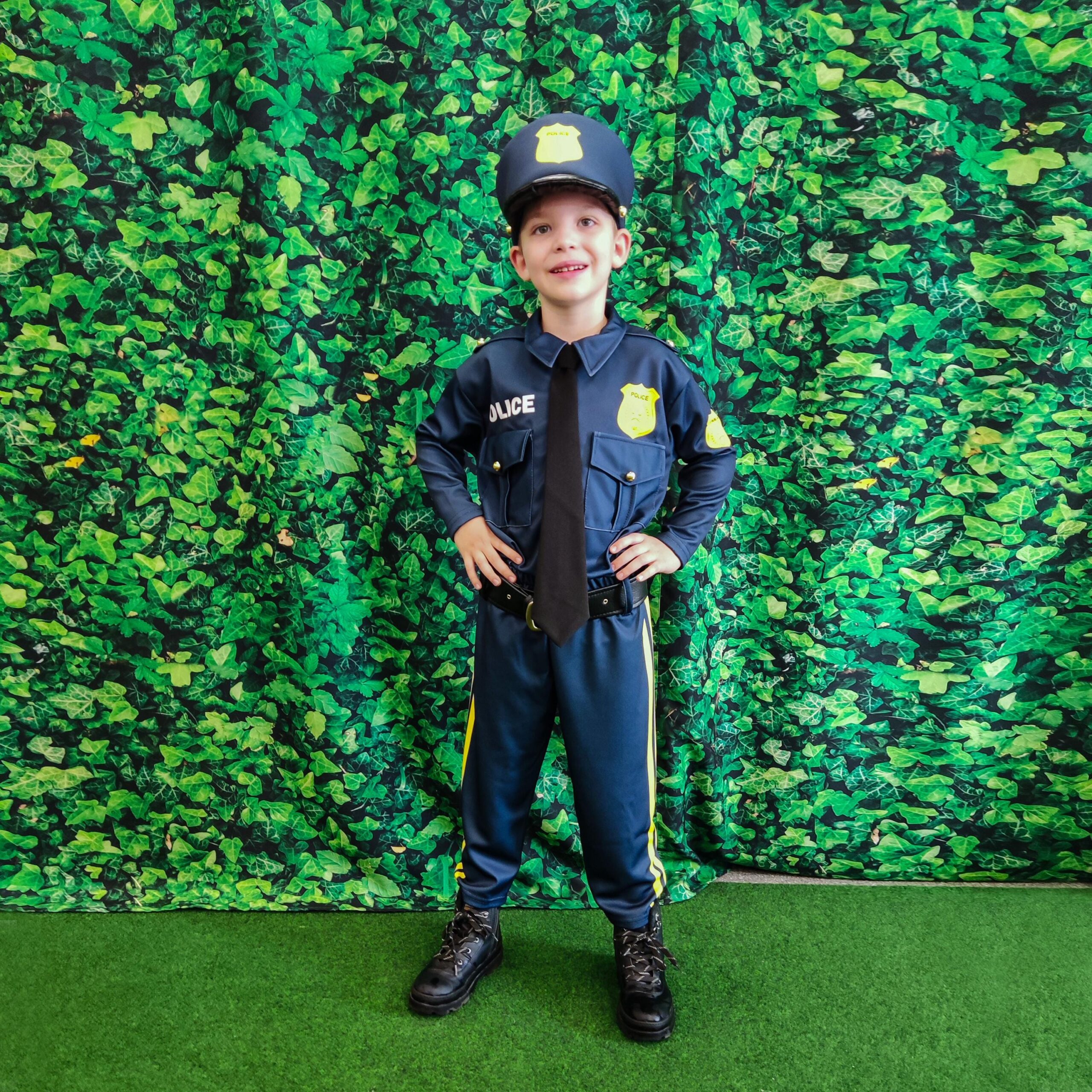 An application scenario or product detail of childrens policeman outfit - Image 3