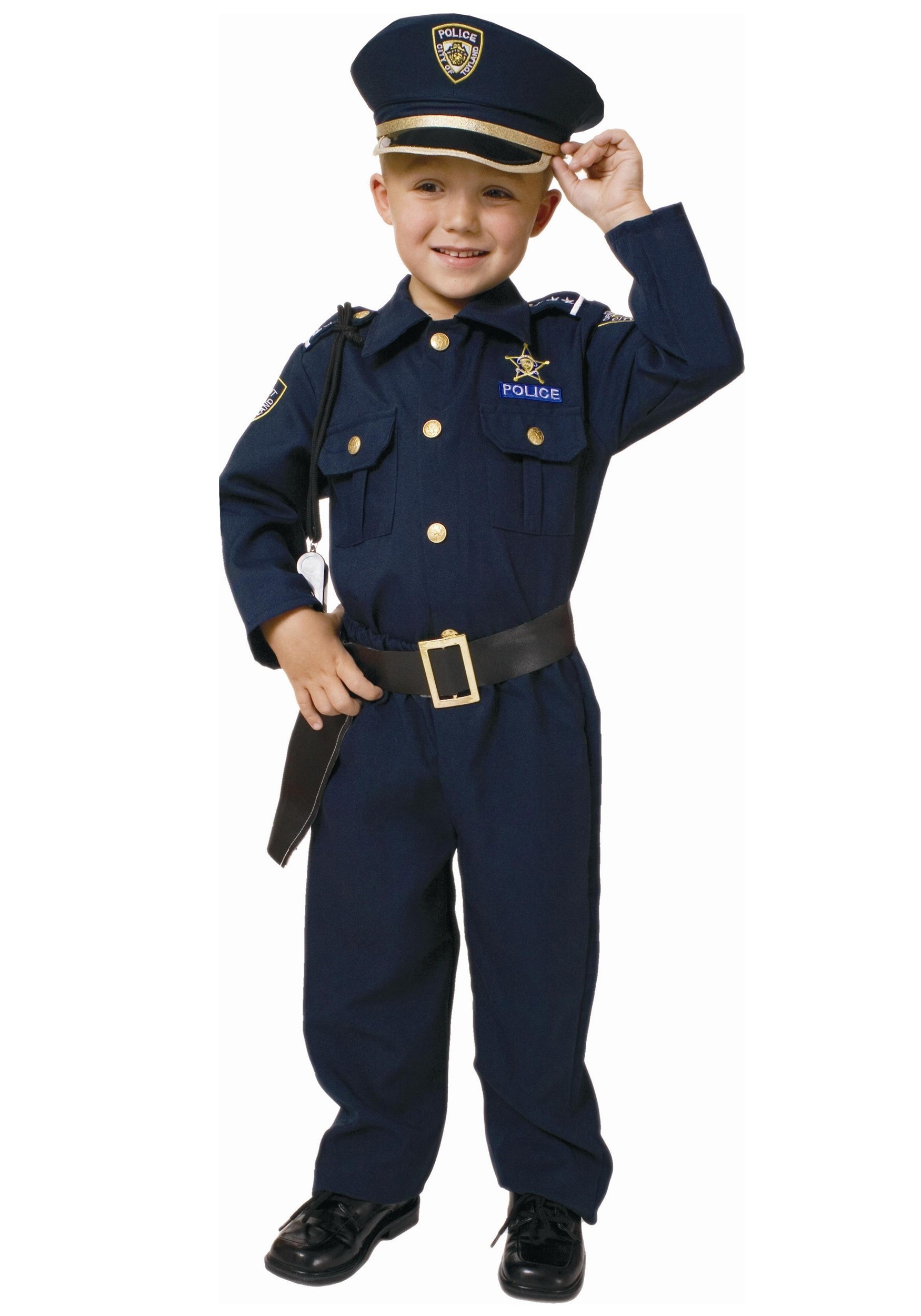 An application scenario or product detail of childrens policeman outfit - Image 6