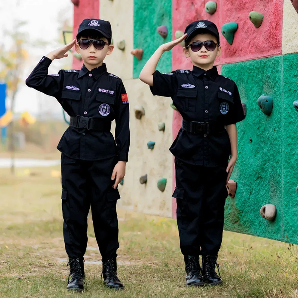 An application scenario or product detail of childrens policeman outfit - Image 7