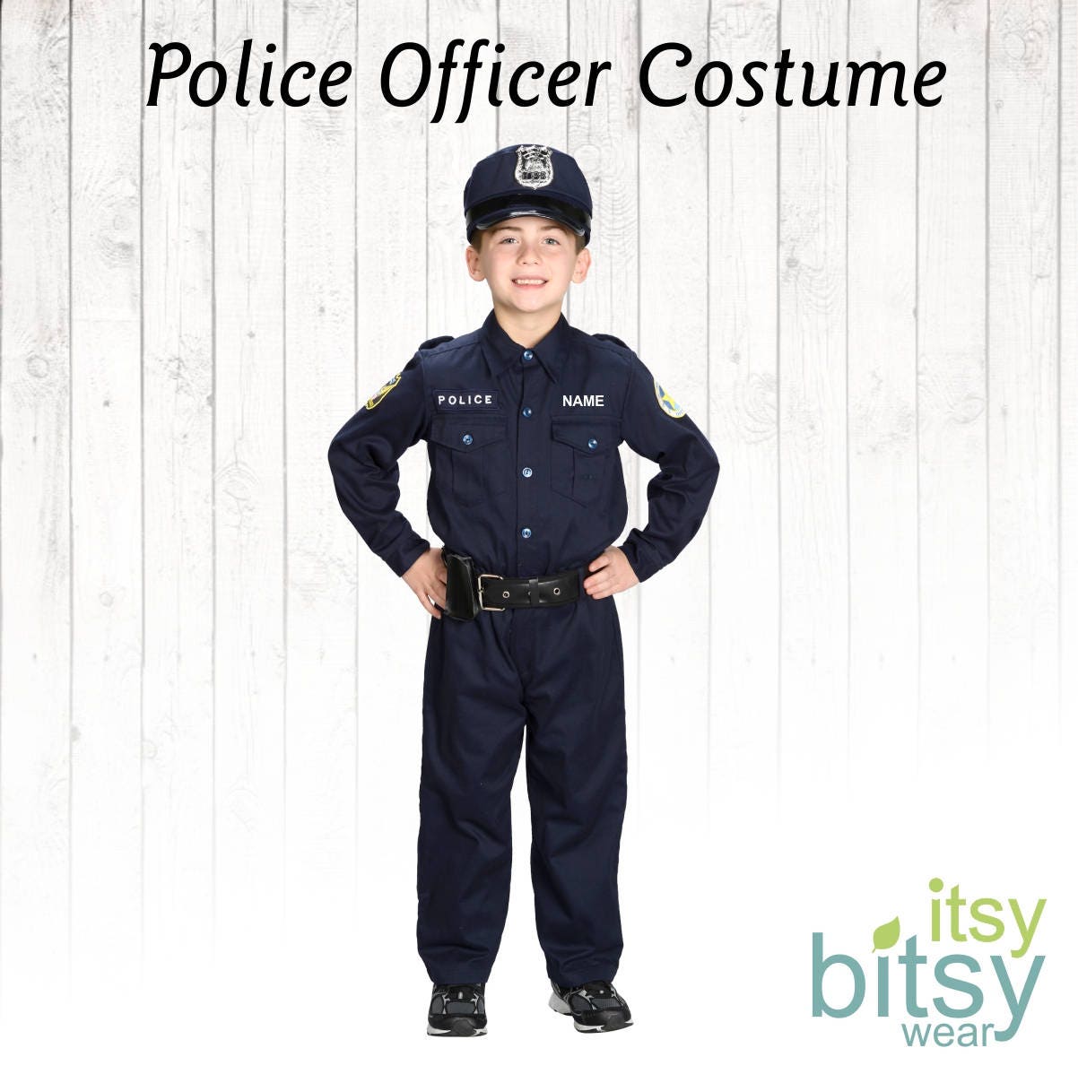 An application scenario or product detail of childrens policeman outfit - Image 9