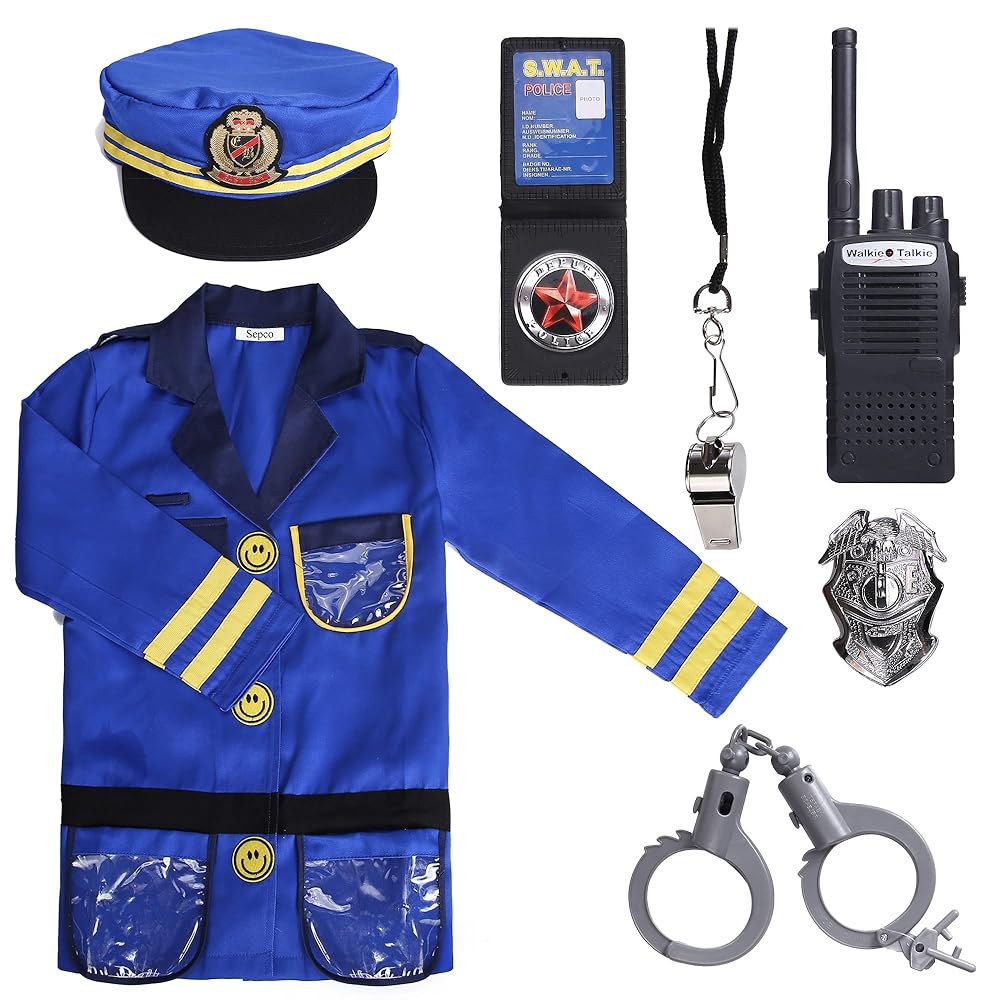 An application scenario or product detail of childrens policeman outfit - Image 10