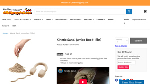 Child Therapy Toys - Kinetic Sand Jumbo Box