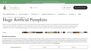 Christmas in America - Huge Artificial Pumpkins Collection