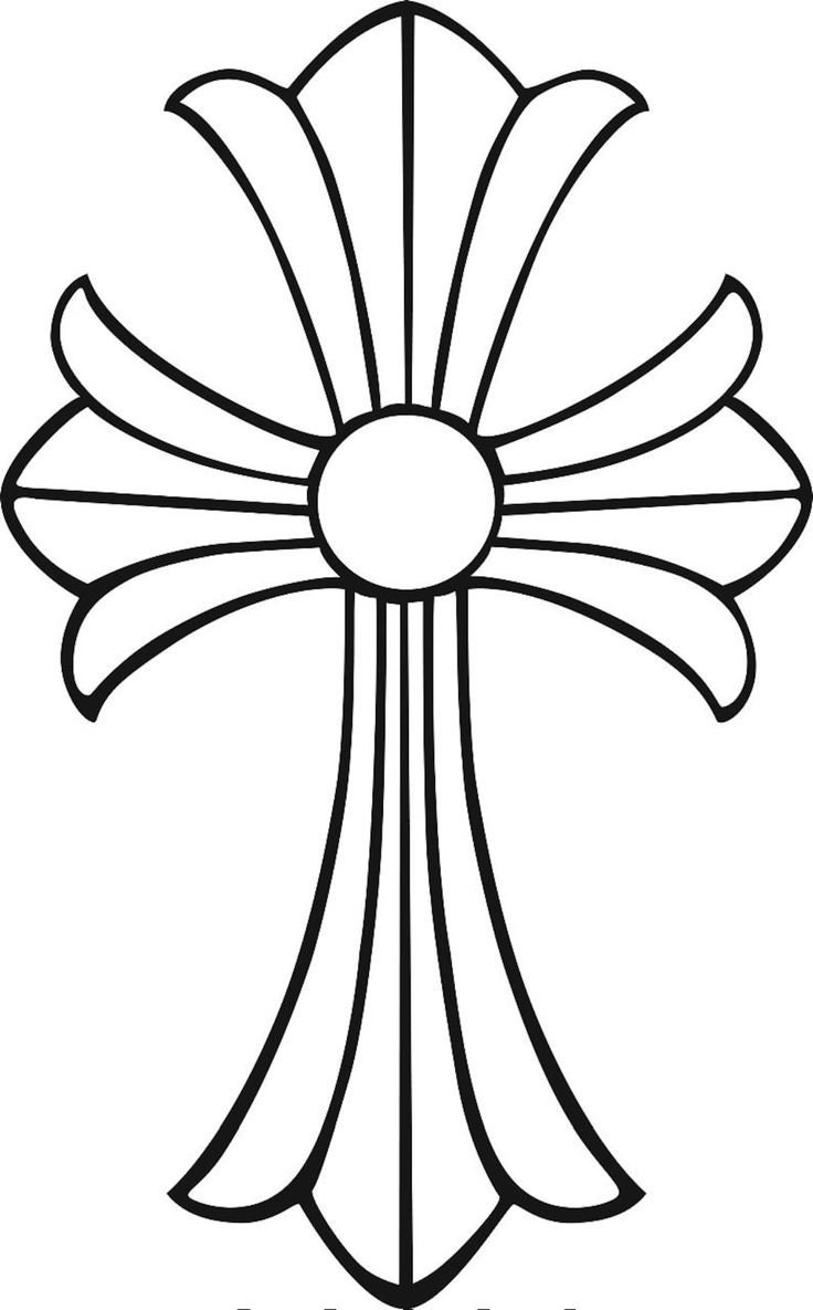 An application scenario or product detail of chrome heart cross stickers - Image 12