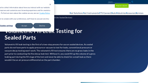 Cincinnati Test - Volumetric Fill Leak Testing