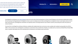 Cincinnati Fan - Centrifugal Blowers