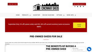 Country Cabins - Pre-Owned Storage Structures