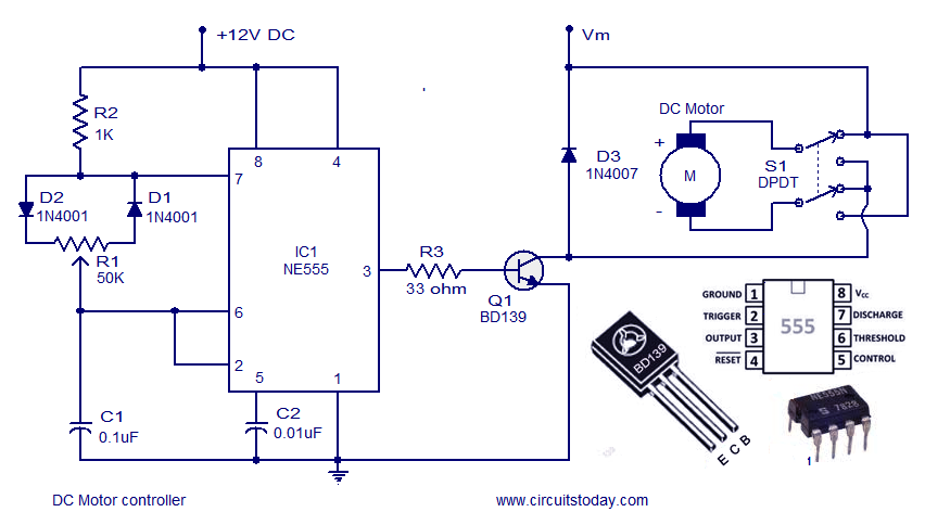 An application scenario or product detail of circuit of dc motor - Image 1