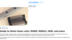 Circuitist - Hiwin Linear Rails