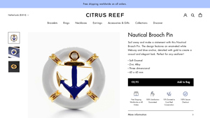 Citrus Reef - Nautical Brooch Pin