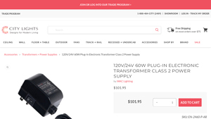 WAC Lighting - 120V/24V 60W Plug-In Electronic Transformer