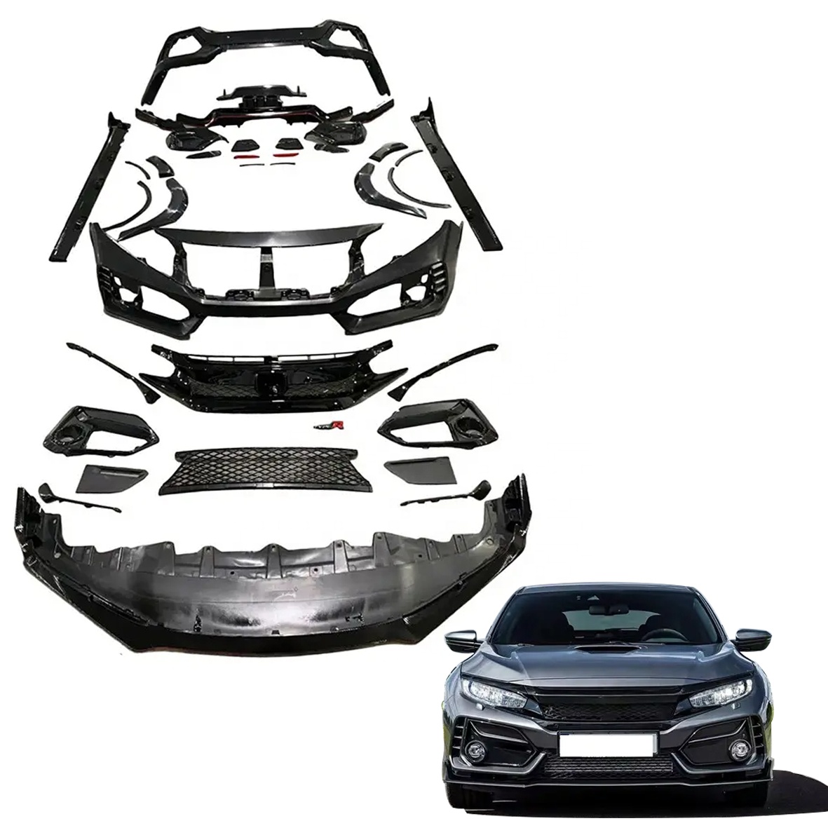 An application scenario or product detail of civic facelift body kit 2020 - Image 12