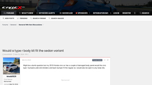 CivicX - Type R Body Kit Components