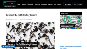 Clark Engineering - Cold Heading Fasteners