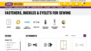 Cleaner's Supply - Sewing Fasteners and Accessories