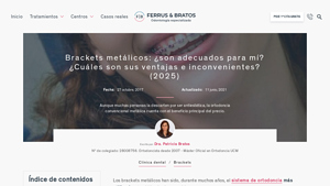 Clínica Ferrus Bratos - Brackets Metálicos
