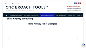 CNC Broach Tools - Blind Keyway Broaching