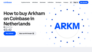 Screenshot of How to Buy Arkham (ARKM) in United States - Coinbase