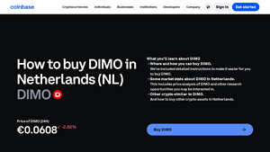Screenshot of How to Buy DIMO (DIMO) in United States - Coinbase