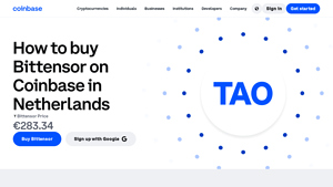 Screenshot of How to Buy Bittensor (TAO) in United States - Coinbase