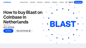 Screenshot of How to buy Blast on Coinbase in United States