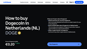 Screenshot of How to Buy Dogecoin (DOGE) in United States - Coinbase