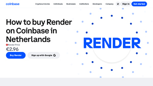 Screenshot of How to Buy Render (RENDER) in United States - Coinbase
